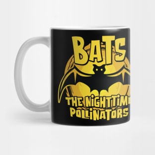 Bats the Nighttime Pollinators with Moon for Bat lovers Mug